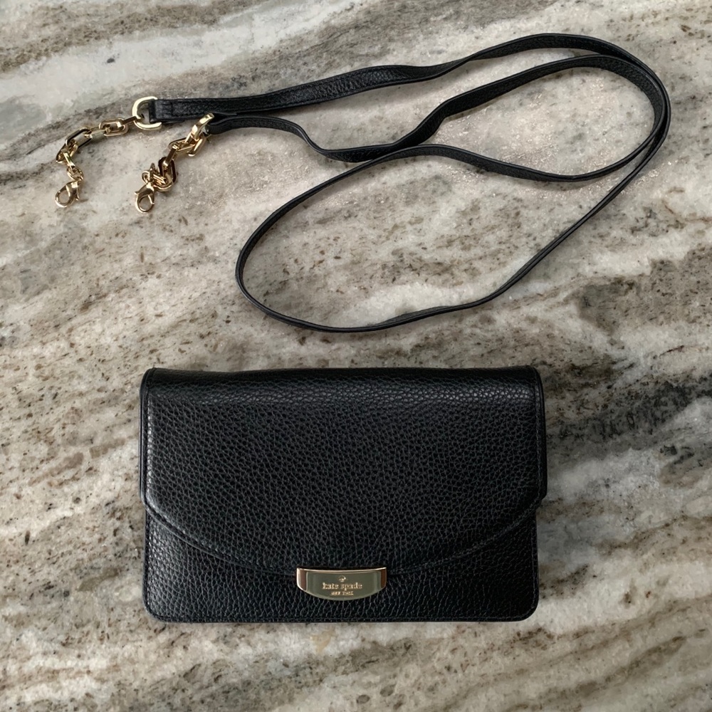 Kate Spade Black bag/wallet with detachable strap